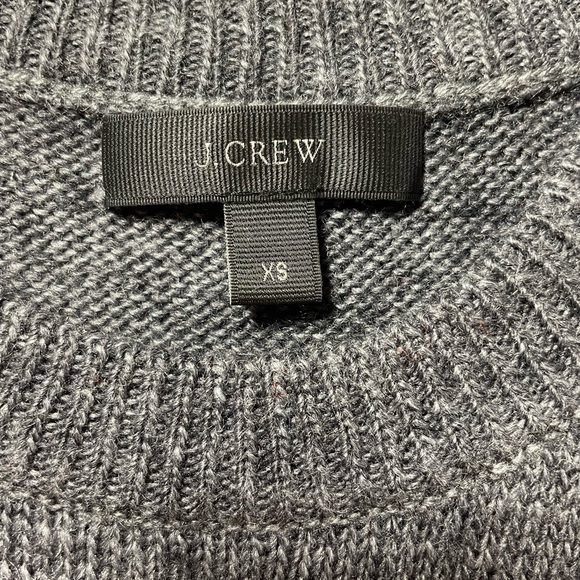 J.Crew Fair Isle Knit Sweater Gray XS Wool Mohair Pullover Women - Picture 2 of 11